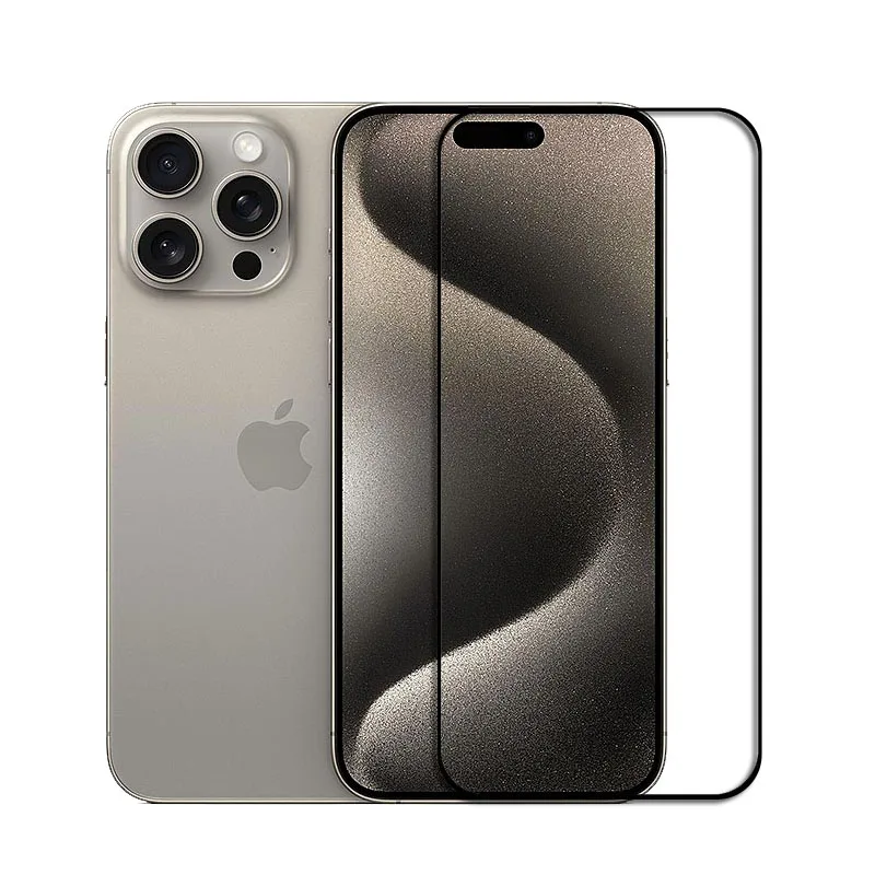 4 шт. стекло для iPhone 15 Pro Max закаленное Защитная пленка экрана HD Phone Film