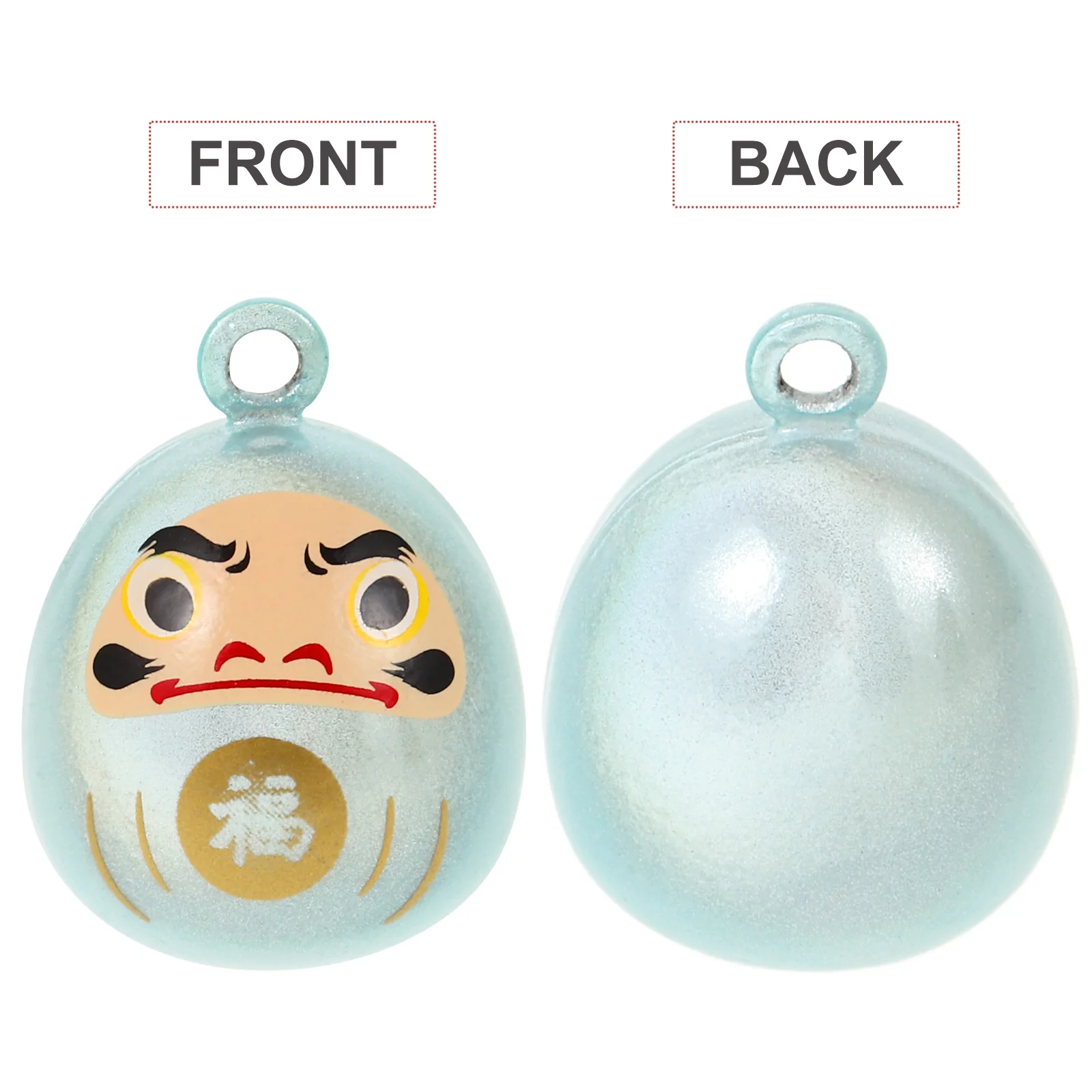 2 упаковки японских колокольчиков Daruma Mini Jingle Bodhidharma брелок-подвески медь для