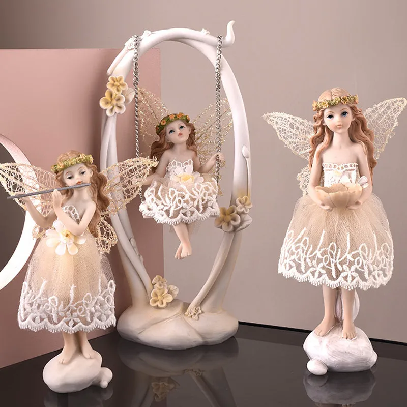 

Fashion Nordic creative model room soft decoration handicraft decoration home decoration TV cabinet girl princess artwork