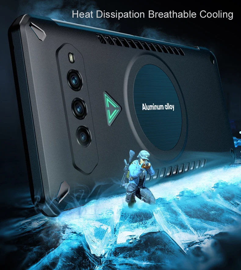 Охлаждающий чехол для Xiaomi BlackShark 4 4S Black Shark Pro дышащий прочный Чехол с отверстиями и