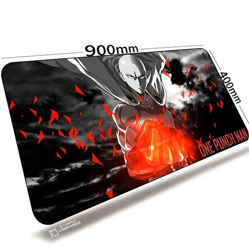 

Xxl коврик для мыши с аниме One Punch Man, большие игровые компьютерные аксессуары, игровые коврики, аксессуары для манги, коврик для настольного ПК...