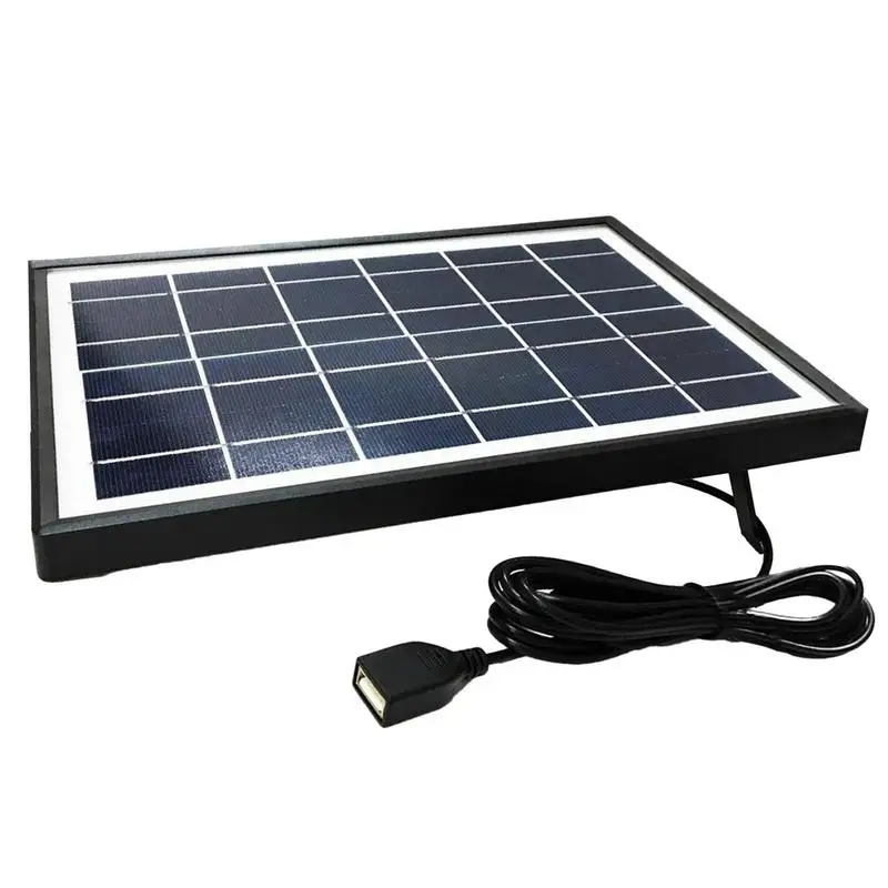 

Portable Solar Panel 6W Solar Battery Charger Flexible Panel Kit Flexible Solar Panel Solar Phone Charger Power Bank For Tent