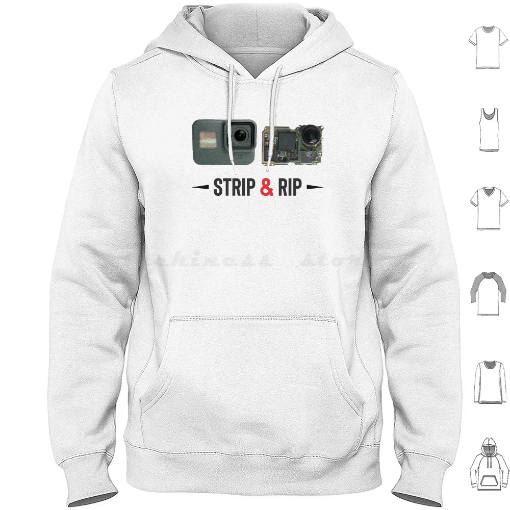 

Strip & Rip Hoodie cotton Long Sleeve Smo Cinewhoop Strip Gopro Gopro Insta360 Send It Fpv Drone Fpv Drones Fpv Swag Fpv Fpv