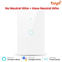 tuya wifi 1234 gang 433mhz smart touch switch home light wall button for alexa and google home assistant us standard