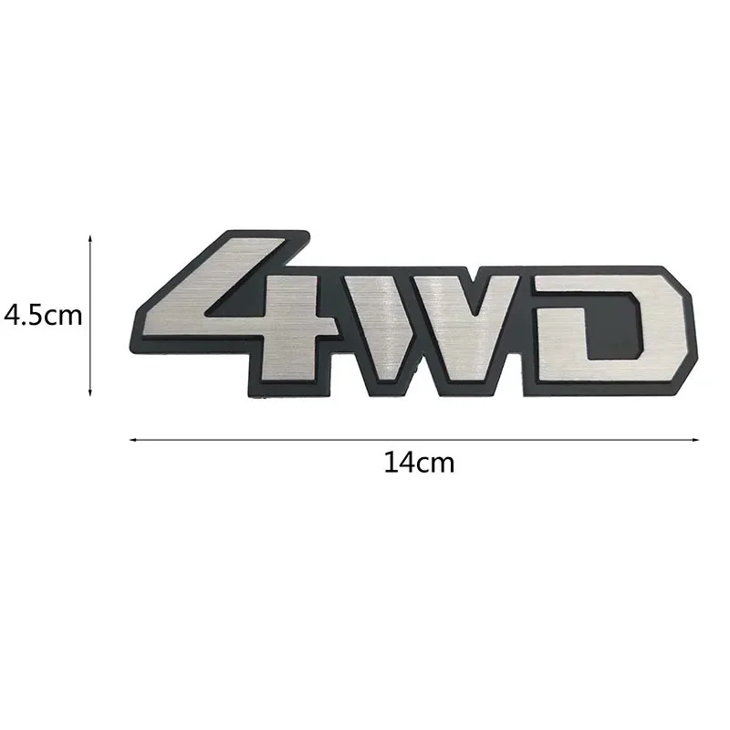 Фото 3D авто Стайлинг Хромированная металлическая наклейка 4WD Эмблема Значок Задняя наклейка Логотип для Toyota Impreza Subaru Honda 4X4 Off Road SUV 4WD №3