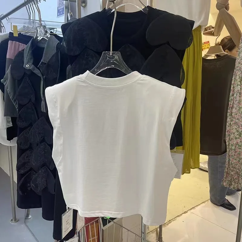 Футболка Matakawa в форме сердца для женщин однотонная модная Милая Простая рубашка