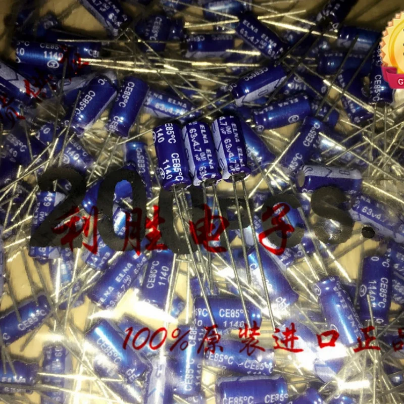 20 шт. 4 7 мкФ 63 в ELNA Fever Blue Robe аудио конденсатор 5X11 RE3