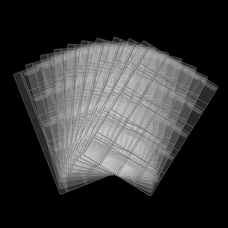 6/9/12/20/30/42 Grids Coin Album Pages PVC Pocket Coin Holder Stamp Collection Organizer Sheet Transparent Coin Loose Leaf 6/9/12/20/30/42 Grids Coin Album Pages PVC Pocket Coin Holder Stamp Collection Organizer Sheet Transparent Coin Loose Leaf