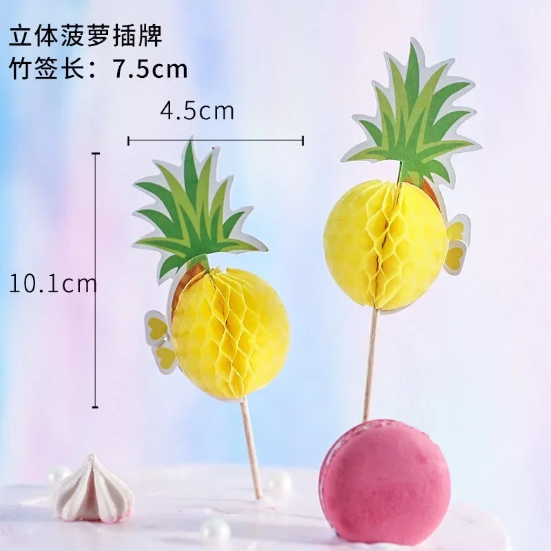 Украшение для торта фламинго карточка с вставкой ананас плагин украшение дня