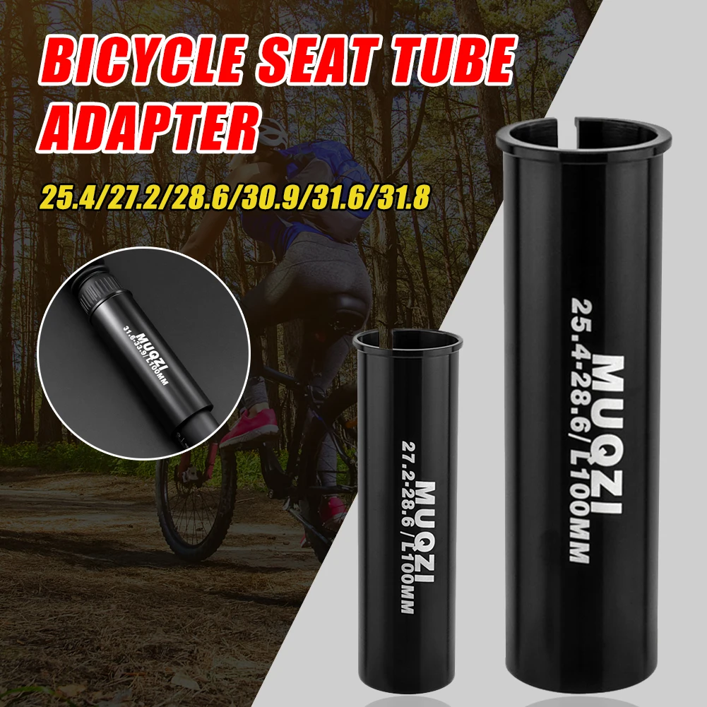 

MUQZI Seatpost Adapter Bike Seat Post Shim 22.2 25.4 27.2 28.6 30.6 30.9 31.6 to 30.4 30.8 30.9 31.8 33.9 36mm Post Tube Adapter