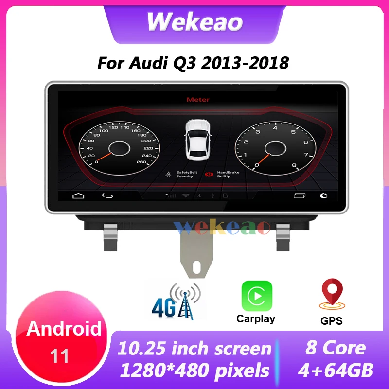 Wekeao 10.25 Inch Android 11 Car Radio For Audi Q3 2013 - 20