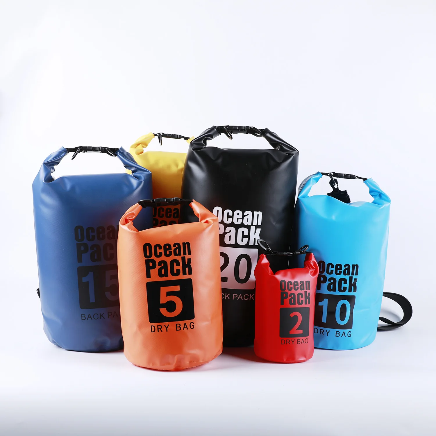 PVC Outdoor Diving Foldable Storage Waterproof Dry Bag Pack Sack Swimming Rafting Kayaking River Trekking River Ocean Backpack