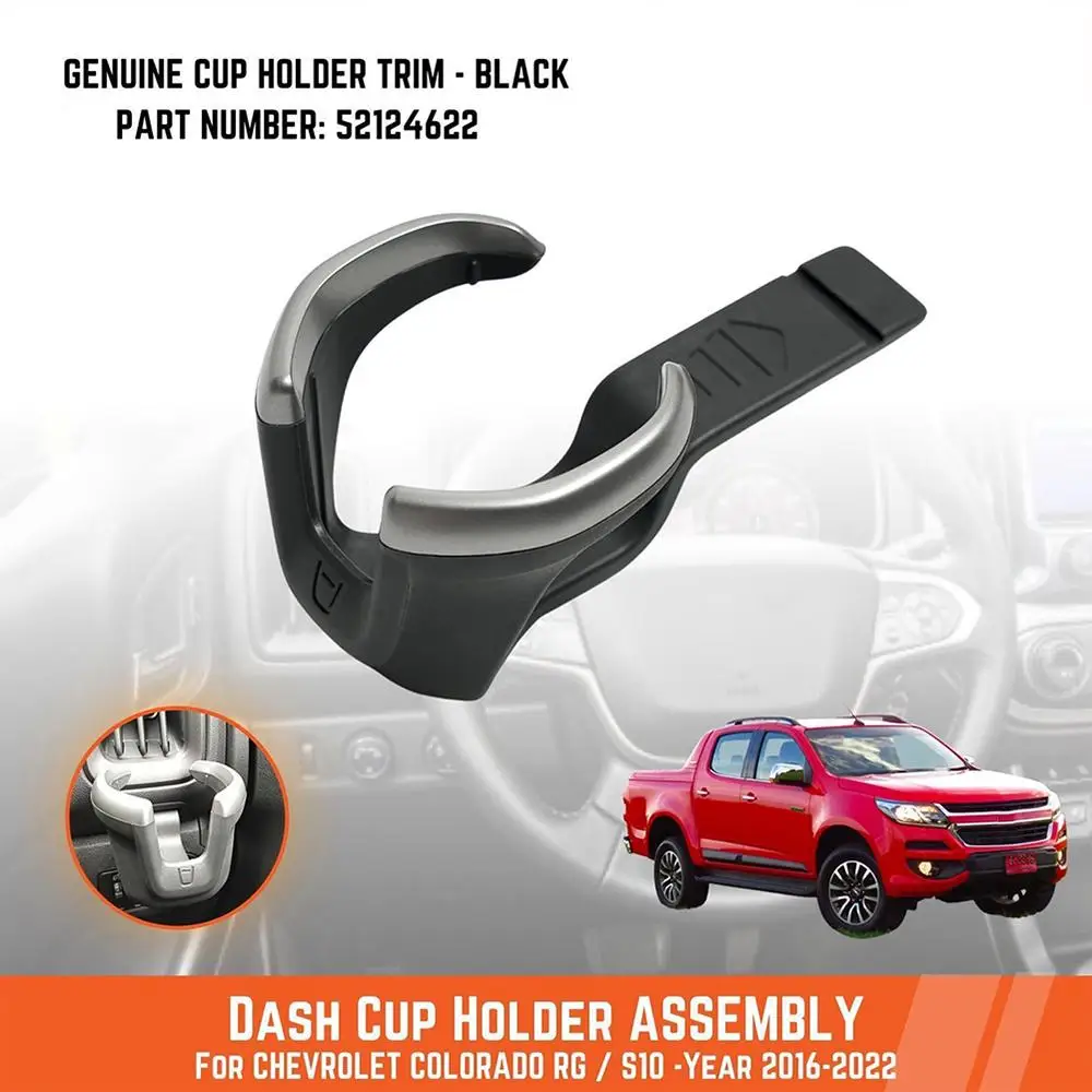 

Front Cup Holder Support Insert for Chevrolet S10 Colorado Rg Trailblazer 2017-2022 52124622 Car Air Vent Water Cup Holder E9Z9