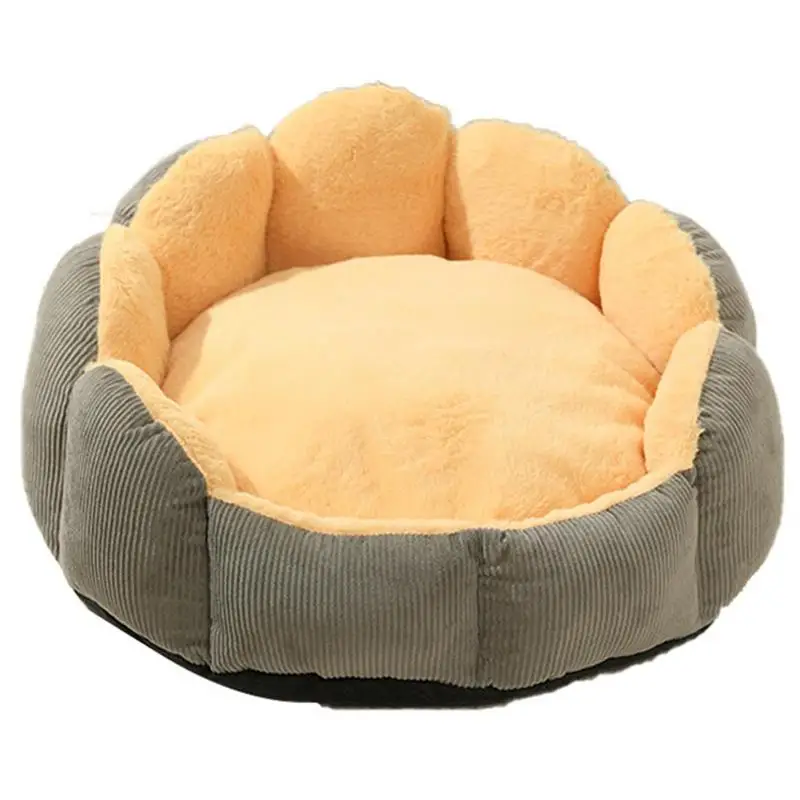 

Cat Bed For Indoor Cats Calming Round Soft Plush Corduroy Donut Cuddler Dog Bed Pet Bed For Cats Or Small Dogs Washable High