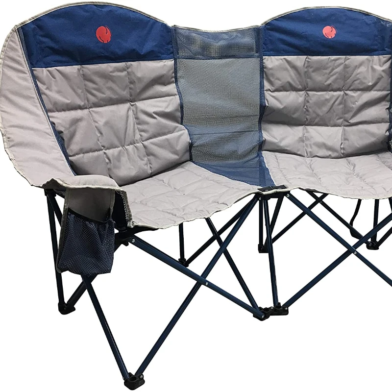 

Outdoor 2 Person Beach chair Oversized Folding Double Loveseat Camp Camping Chair