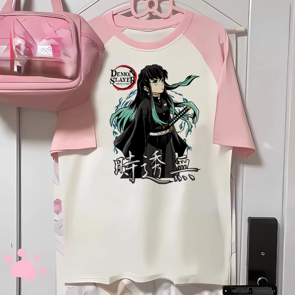 Футболка Muichiro Tokito Женская Смешанная дизайнерская забавная одежда y2k для девушек