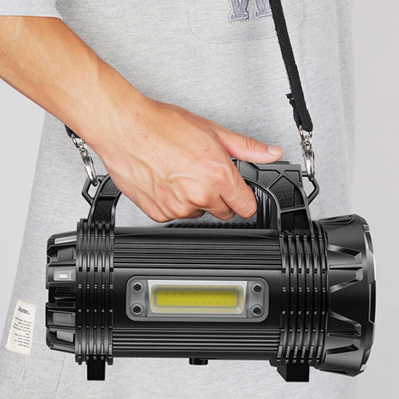 

Portable Searchlight Double-side Explosion-proof Work Light Camping lantern with Tail light Power Bank Emergency Floodlight