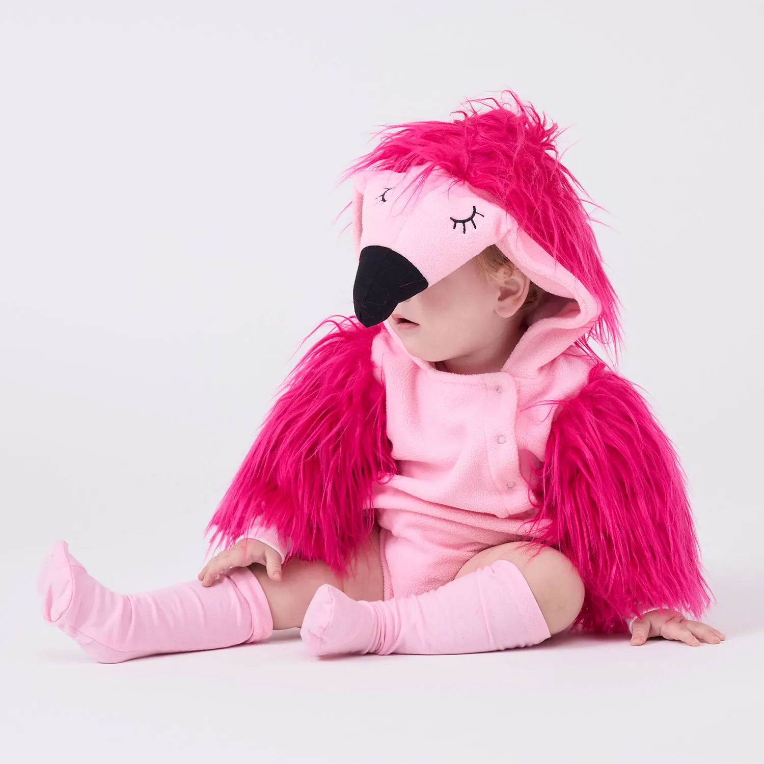 Umorden 2 шт./компл. розовый пушистый комбинезон с фламинго для маленьких девочек