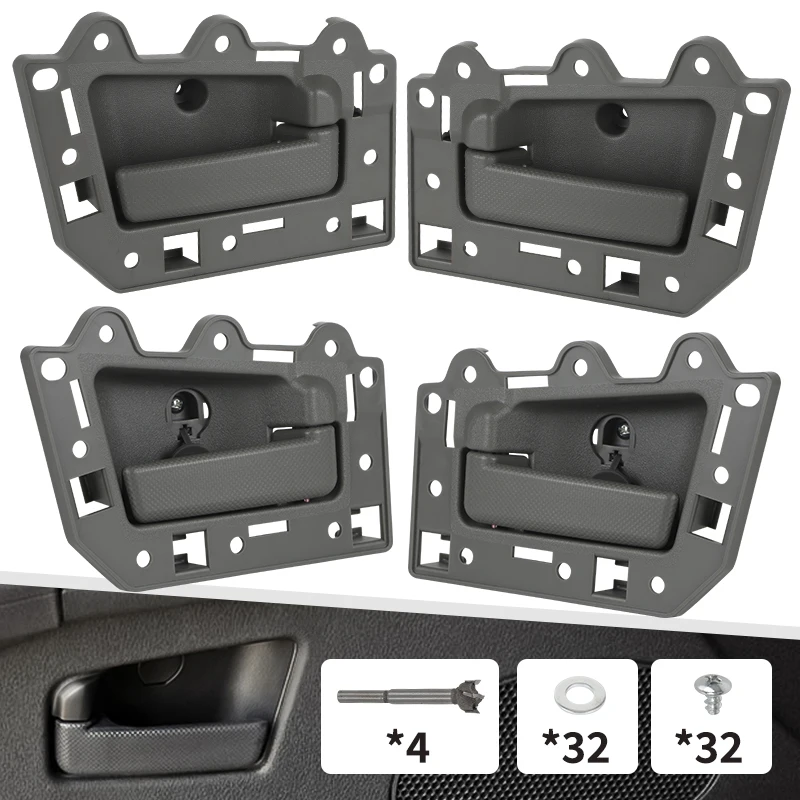 

Внутренняя внутренняя дверная ручка автомобиля, серая передняя и задняя внутренняя дверная ручка для Jeep Grand Cherokee 2005-2010, автоаксессуары