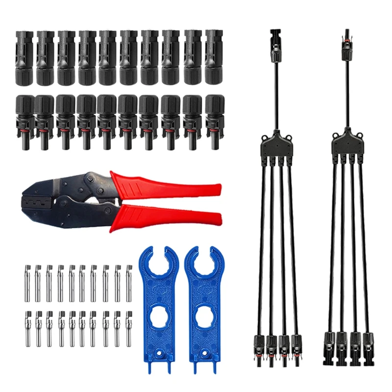 

Y-Type 1-Way 4 Photovoltaic Connector Photovoltaic Connector Connector Wrench Photovoltaic Crimping Pliers C10A