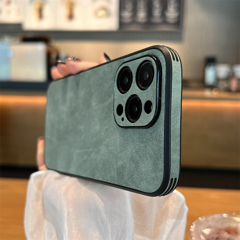 

Luxury Shockproof Leather Case For iPhone 14 13 12 11 Pro Max XS XR X 8 7 Plus SE 2020 12Pro 13Pro 14Pro Shock Proof Back Covers