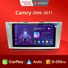 Junsun V1 AI Голосовое CarPlay Автомагнитола Магнитола Мультимедиа автомобиля для тойота камри 40 Toyota Camry 40 50 2006-2011 Android auto 4G GPS трекер навигатор 2 DIN 2 дин андройд Аудио Автомагнитолы