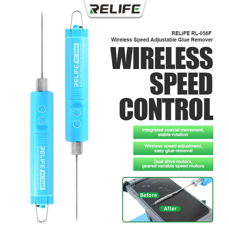 

RELIFE RL-056F Wireless Speed Control Integrated Glue Remover for Removing OCA Screen Glue From Mobile Phone Samsung LCD Screen