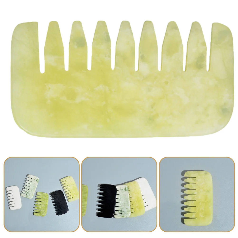 

Stone Comb Gua Sha Comb Gua Sha Board Scraping Massaging Boards Wide Tooth Hair Comb Head Brush