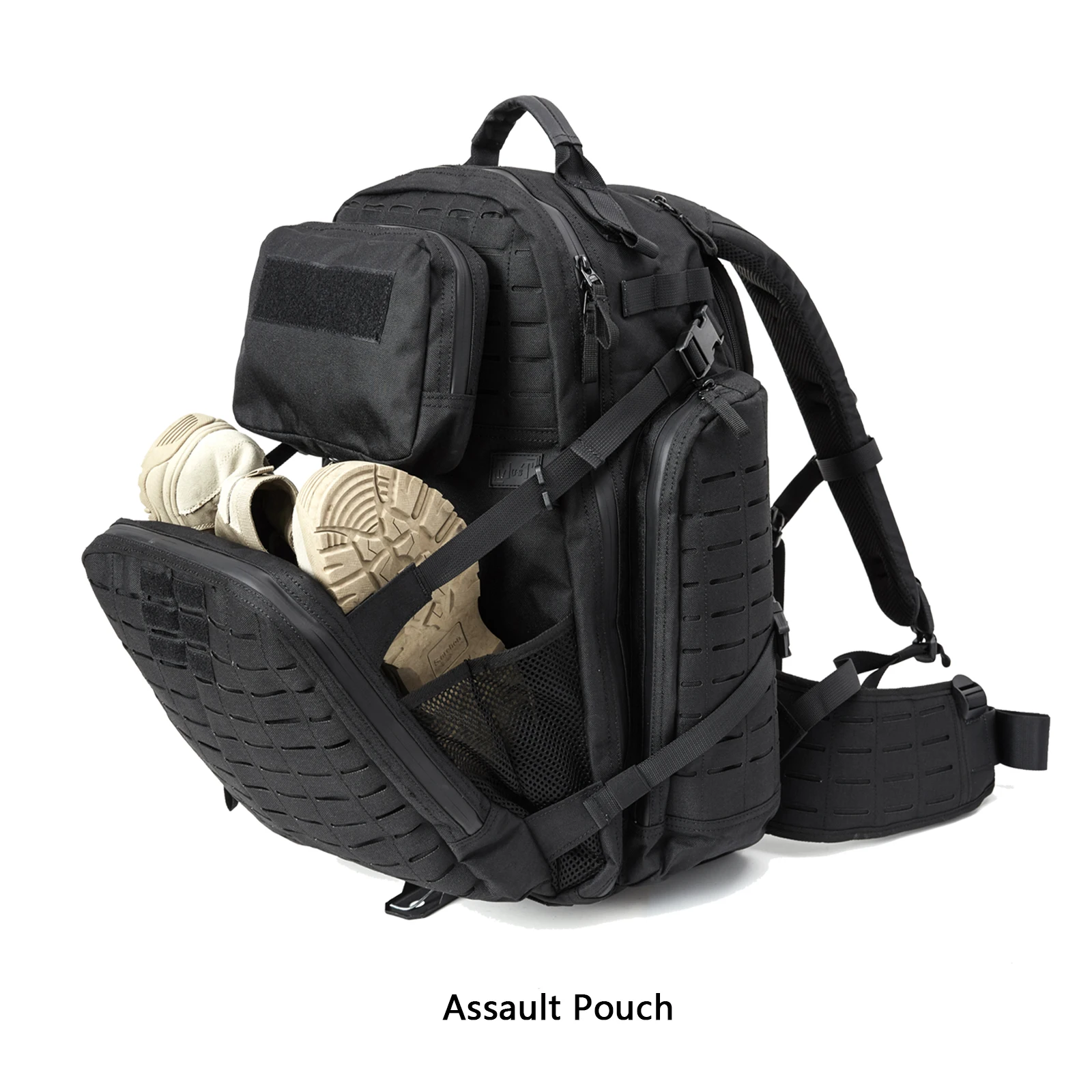 Фото 72 часа выживания Akmax 1000D тактический рюкзак MOLLE 3L гидратационный военный рюкзак для кемпинга/походов/выживания черный №4
