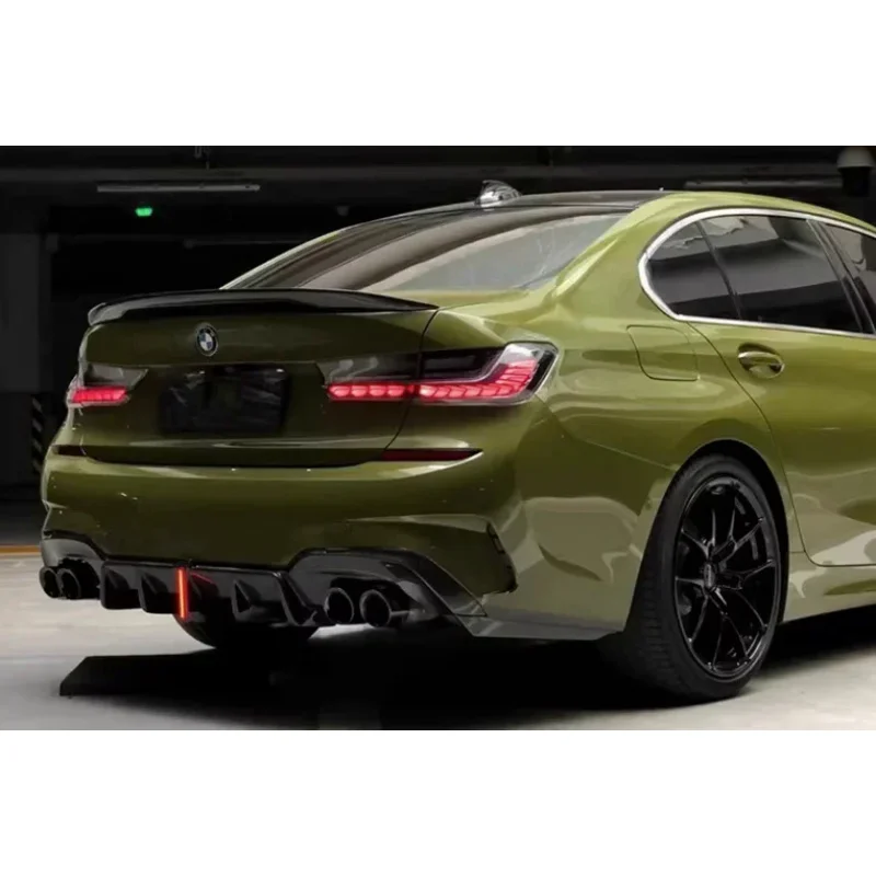 Для BMW 3 серии G20 G28 320i 325i 330i 2020-2023 задний бампер из настоящего углеродного волокна