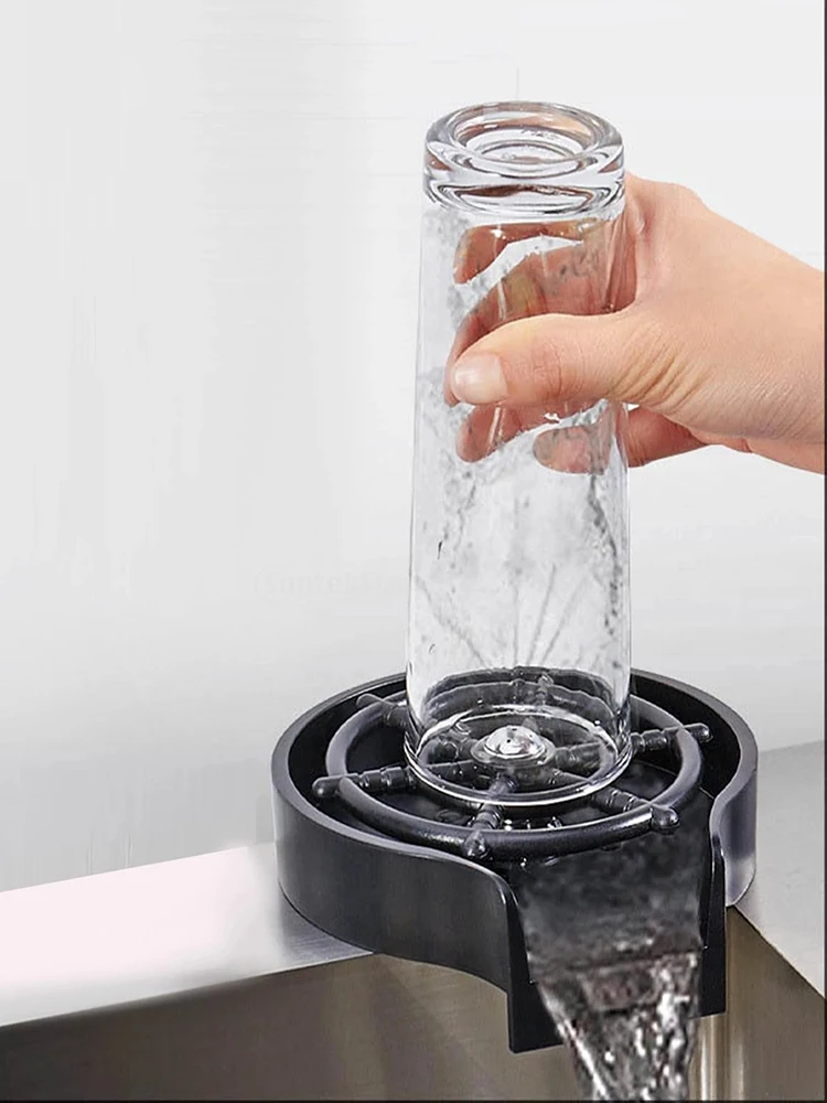 

Automatic Faucet Cup Washer Bar Glass Rinser Coffee Pitcher Wash Cup Tool Kitchen Sink Accessories For Kitchen Bar Accessories