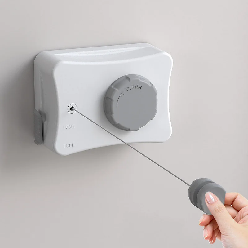 

Retractable Clothesline Indoor Window Balcony Bathroom Invisible Wall Hanging Sun Clothes Quilt Gods Without Punching Drying