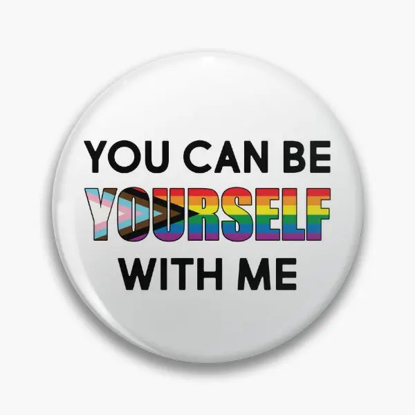 Мягкая Металлическая Заколка-булавка Be Yourself With Me креативное украшение для