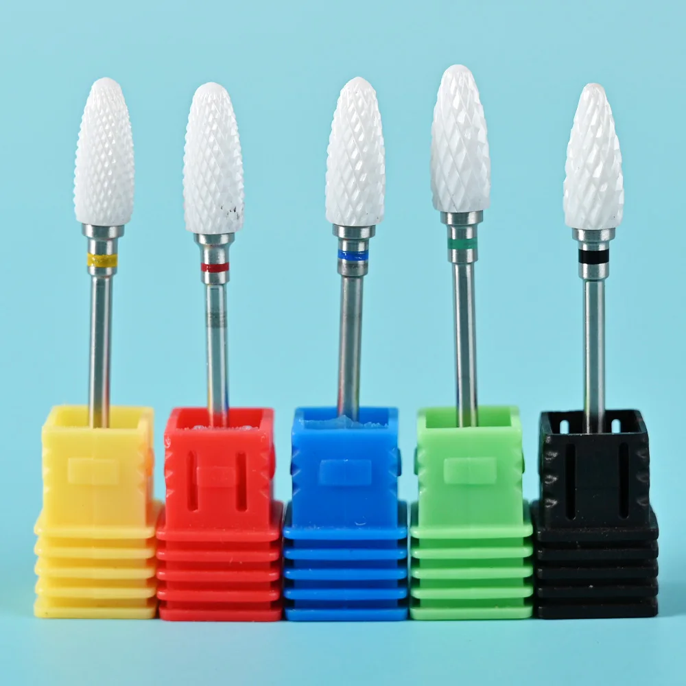 

1pcs Ceramic Milling Cutter Nail Drill Bit Electric Manicure Drills Pedicure Mill Bits Machine Files Nail Art Equipment Tool