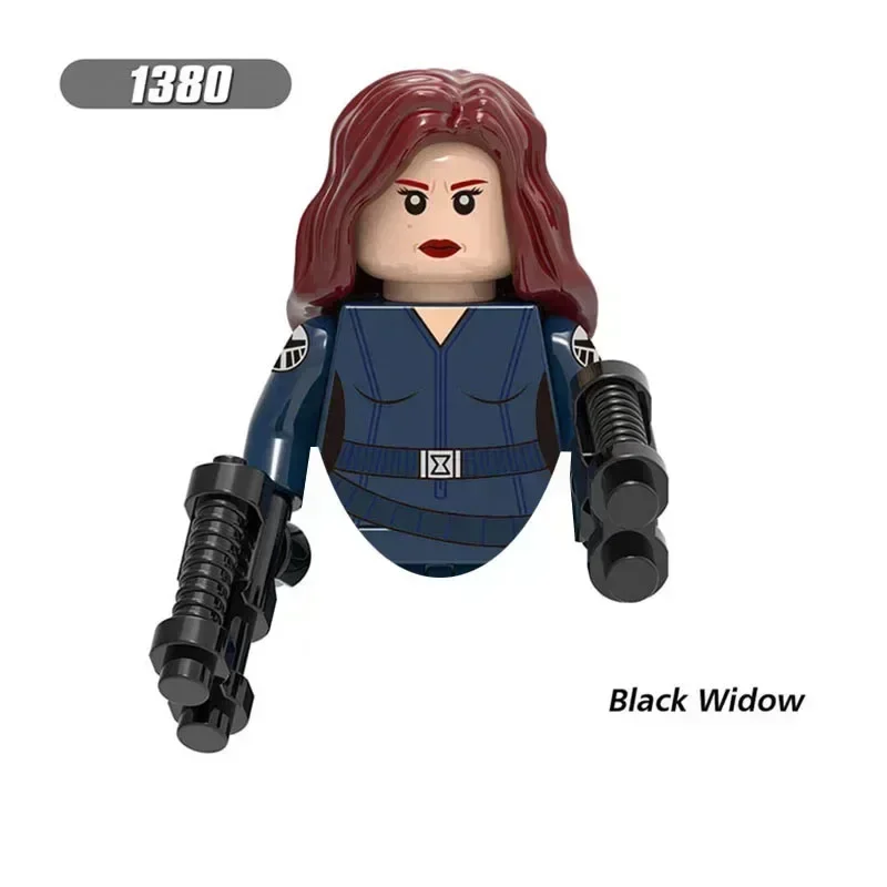 X0272 XH1381 XH1385 Супергерой Мстители Черная Вдова Капитан Америка Кирпичи Персонаж