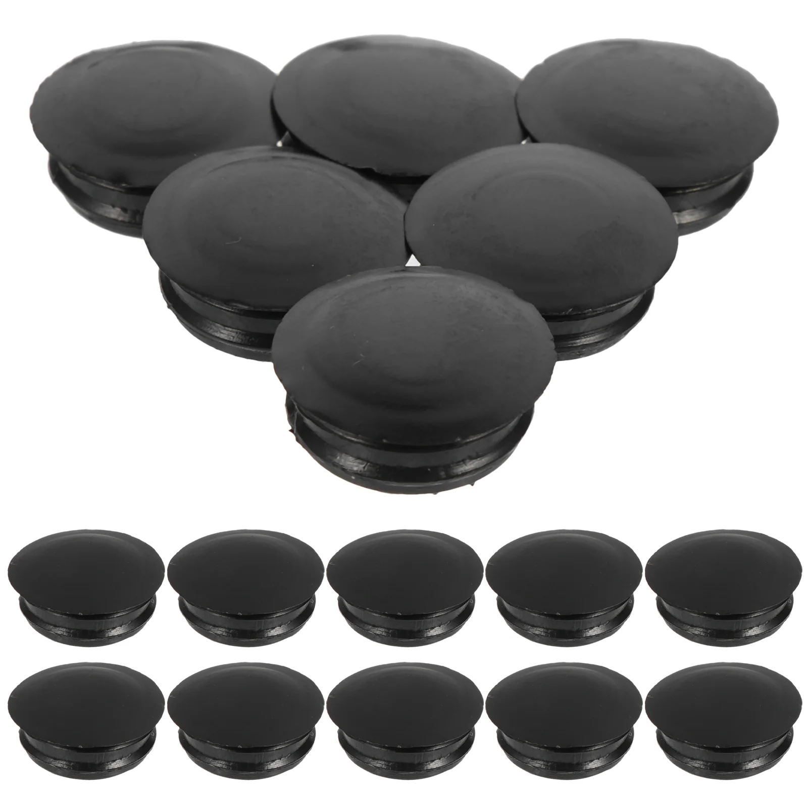 

100 Pcs Furniture Hole Plug Round Plugs Holes Plastic Cupboard Button Fixings Cover Drill Caps