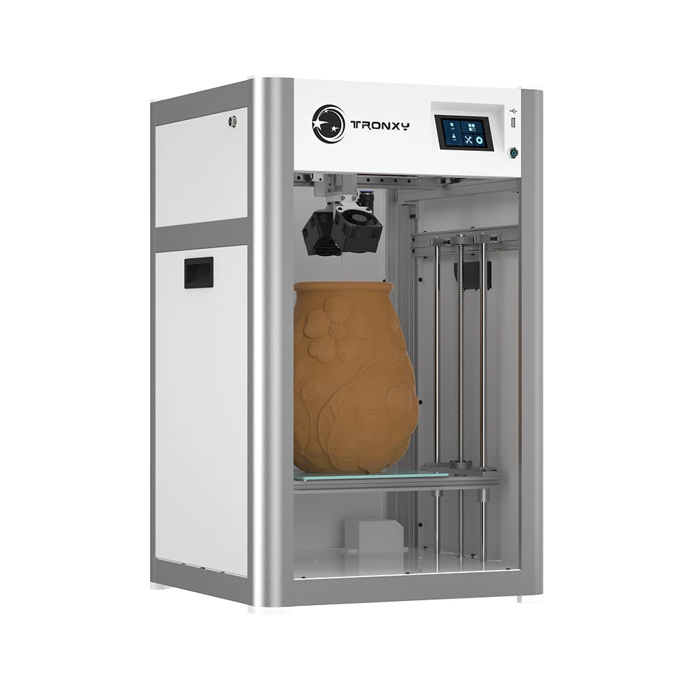 Фото Полностью закрытый 3D-принтер MOORE-X2540 для глины и керамики, область печати 255*255*400 мм, автоматическое выравнивание, прямой экструдер, комплект 3D-принтера №1