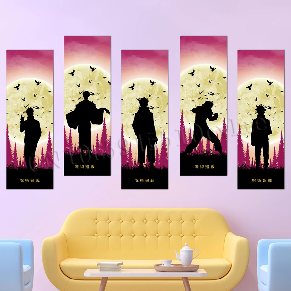 

Wall Art Jujutsu Kaisen Home Decor Wallpaper PVC Itadori Yuji Paintings Pictures HD Prints Self-adhesive Poster For Living Room