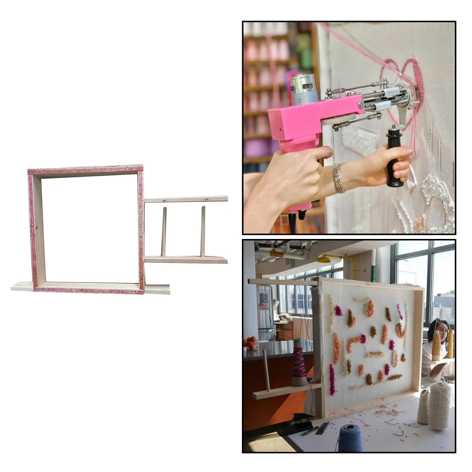 

SQUARE TUFTING GUN RUG FRAME SUITABLE FOR USE WITH TUFTING GUNS 45x45cm