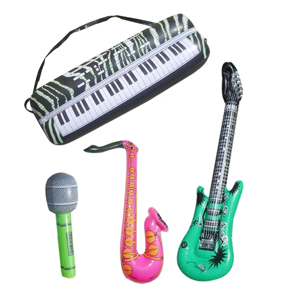 

Novelty Guitar Foil Balloon Party Tools Musical Instrument Balloons Party Props Guitar