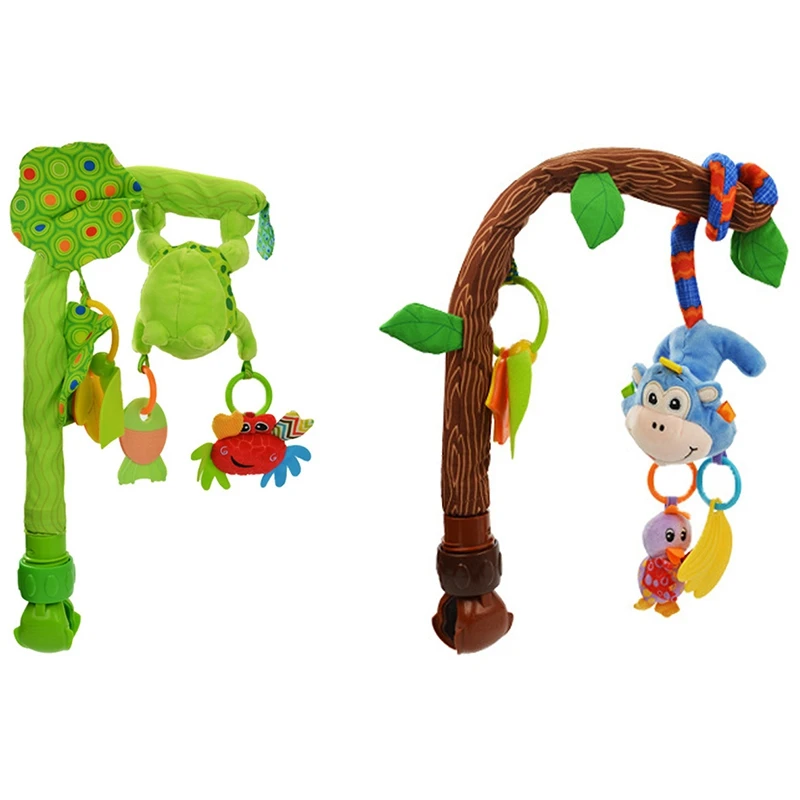 

Baby Rattles Toys Mobiles Bendable Infant Crib Hanging Toy Bed Bell Music Teethers Rustle Paper For Baby