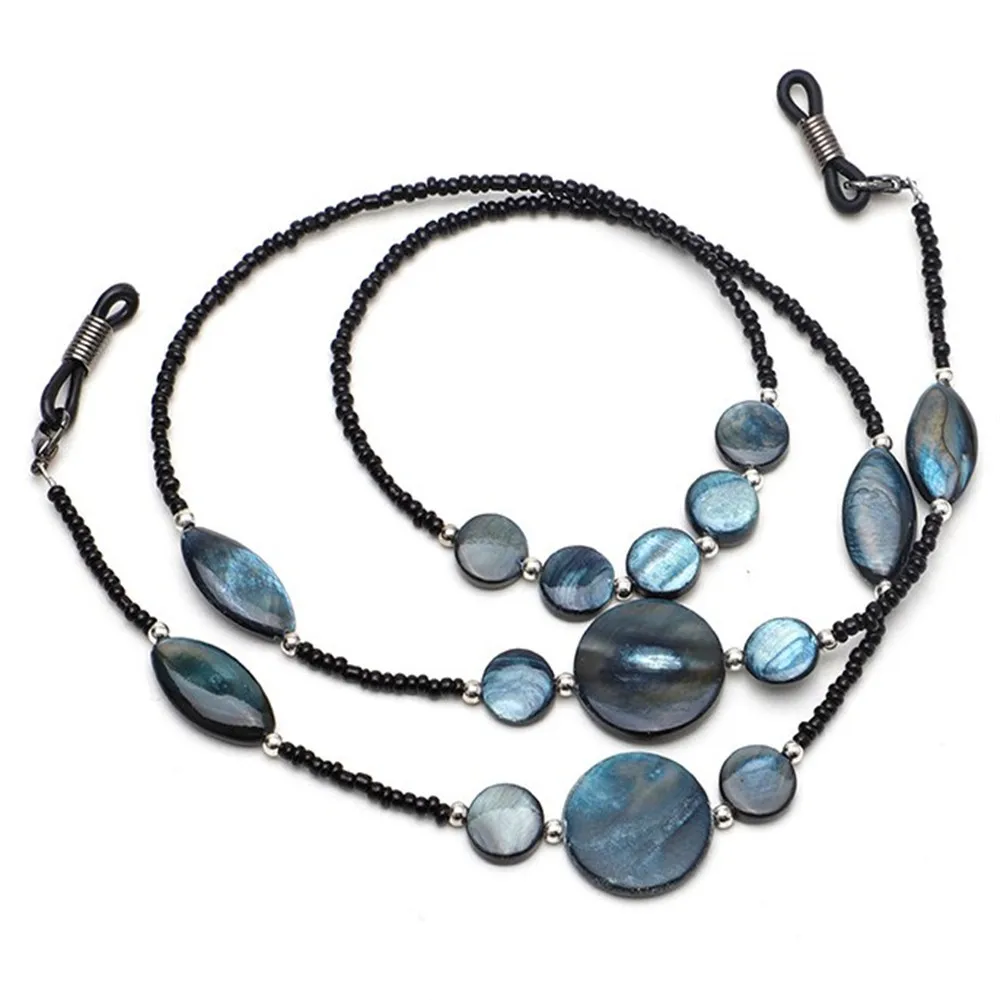 

New 70cm Shell Beads Glassess Chain Fashion Women Reading Glasses Chain Sunglasses Cord Eyeglass Lanyard Holder Strap Eyewear