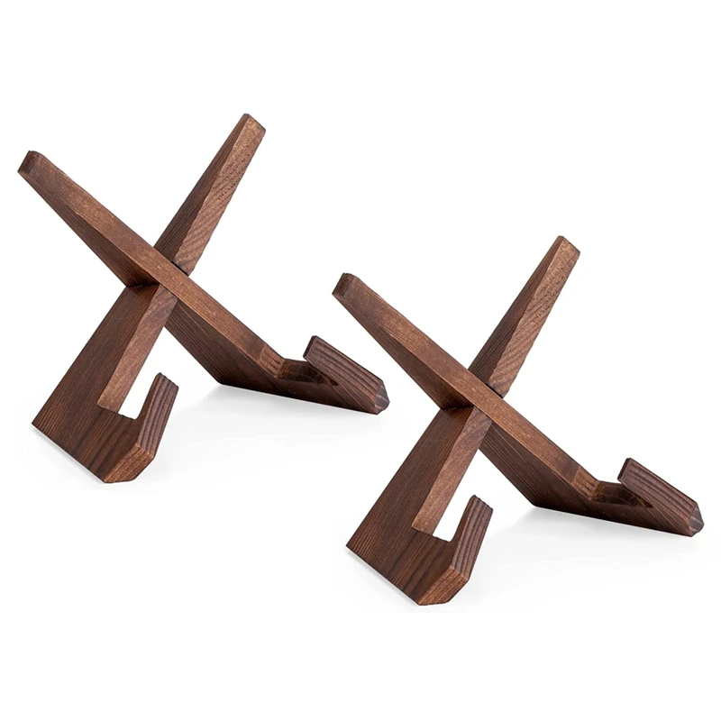 

2PCS 6.5 Inch Wooden Picture Frame Stand, Decorative Table Top Easels For Display