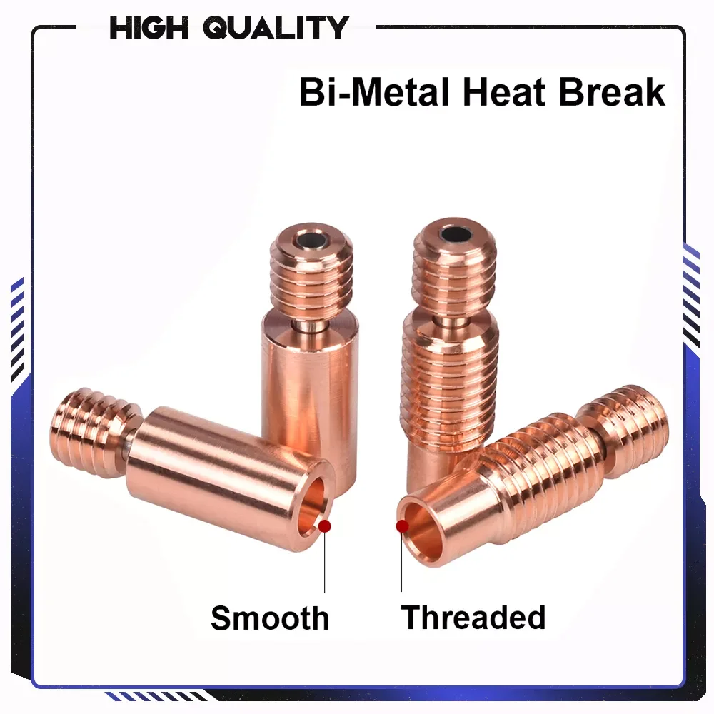 

BIQU High Quality Bi-Metal Heat Break V6 Throat For E3D V6 Hotend Prusa i3 MK3 Heater Block 1.75mm 3D Printer Parts heatbreak