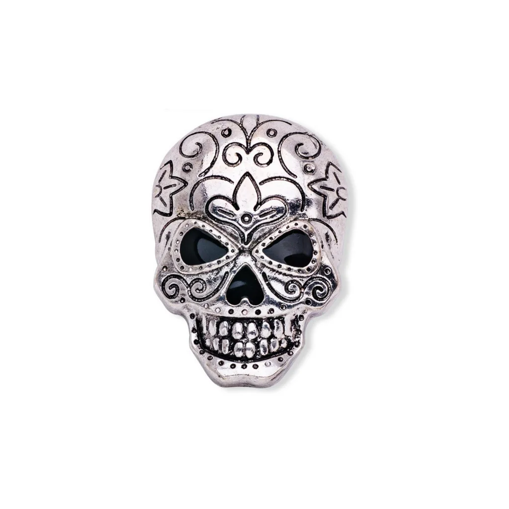 Винтажная резная брошь в стиле панк с гримасом на лацкан форме черепа Хэллоуин
