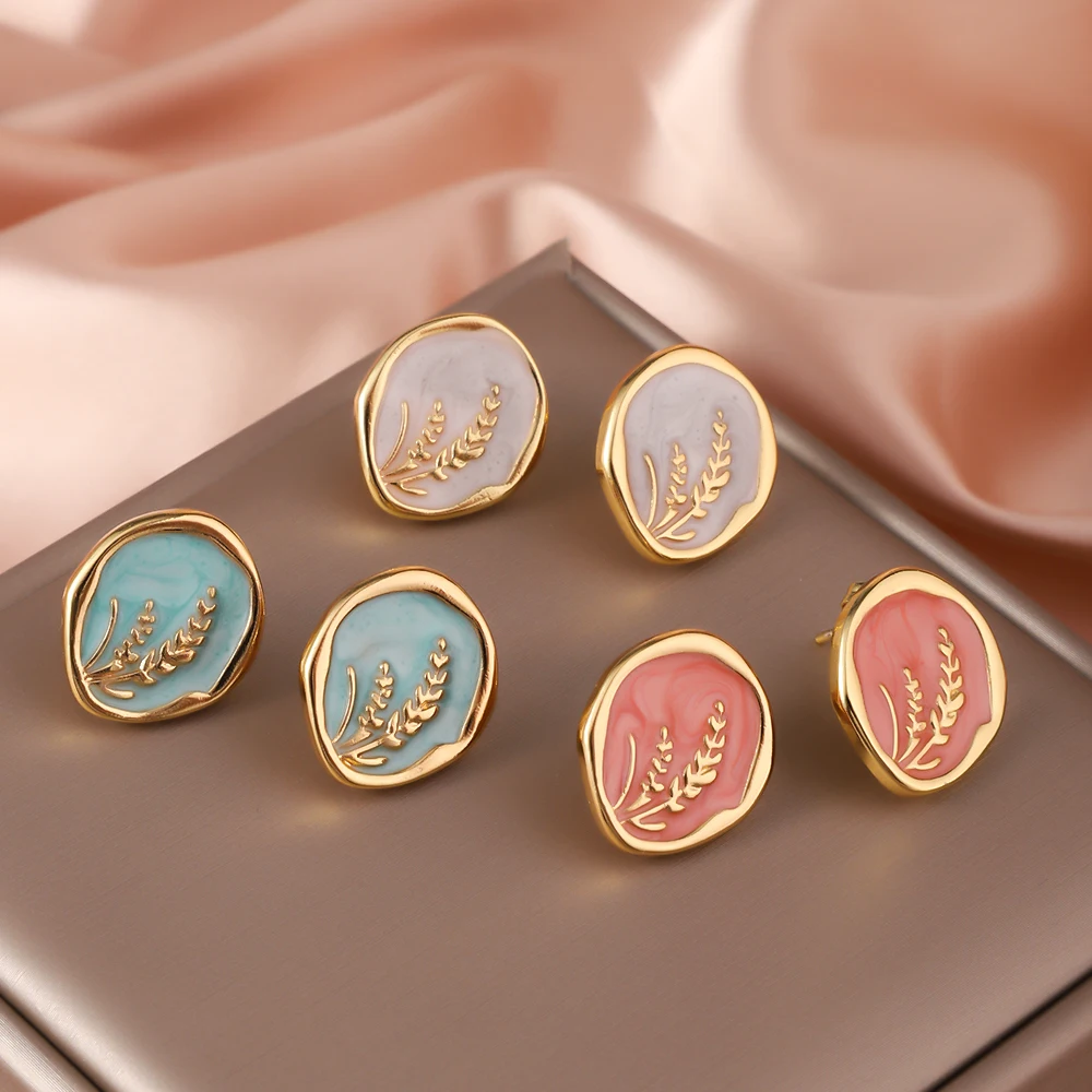 Легкие роскошные высококачественные серьги из нержавеющей стали для женщин