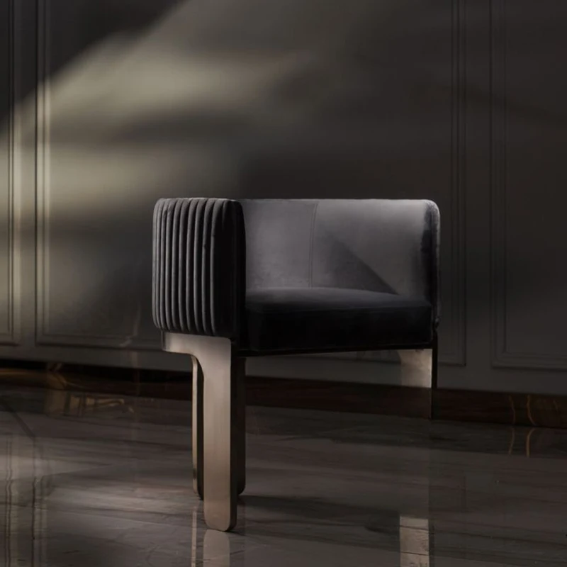 

Modern Makeup Dining Chairs Floor Accent Lounge Office Coffee Dining Chair Garden Comfortable Cadeira Gamer Furniture WJ45XP