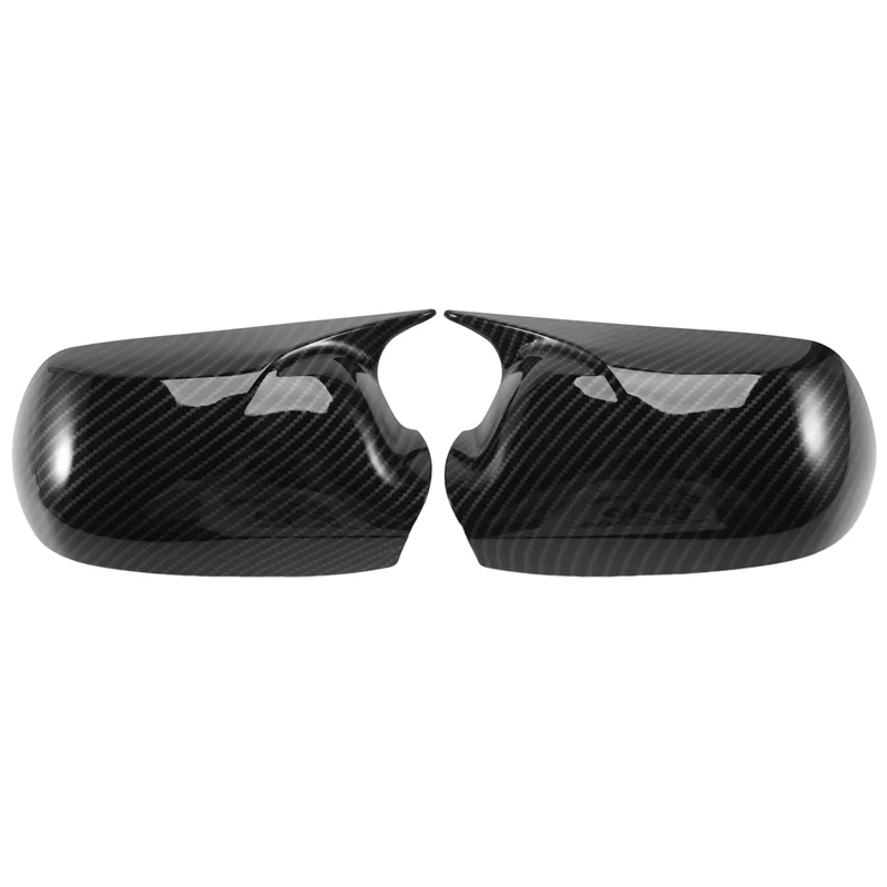 

Car Rearview Mirror Covers for 3 06-12 6 03-12 Mirror Modified Horns Carbon Fiber Shell Reverse Caps Trim