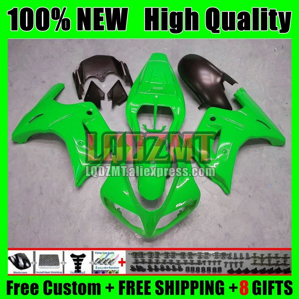 SV650S SV1000S для SUZUKI SV650 SV1000 S 03 04 05 06 в наличии зеленый обтекатель 07 08 19No.45 SV 650 1000 CC 2009 2010