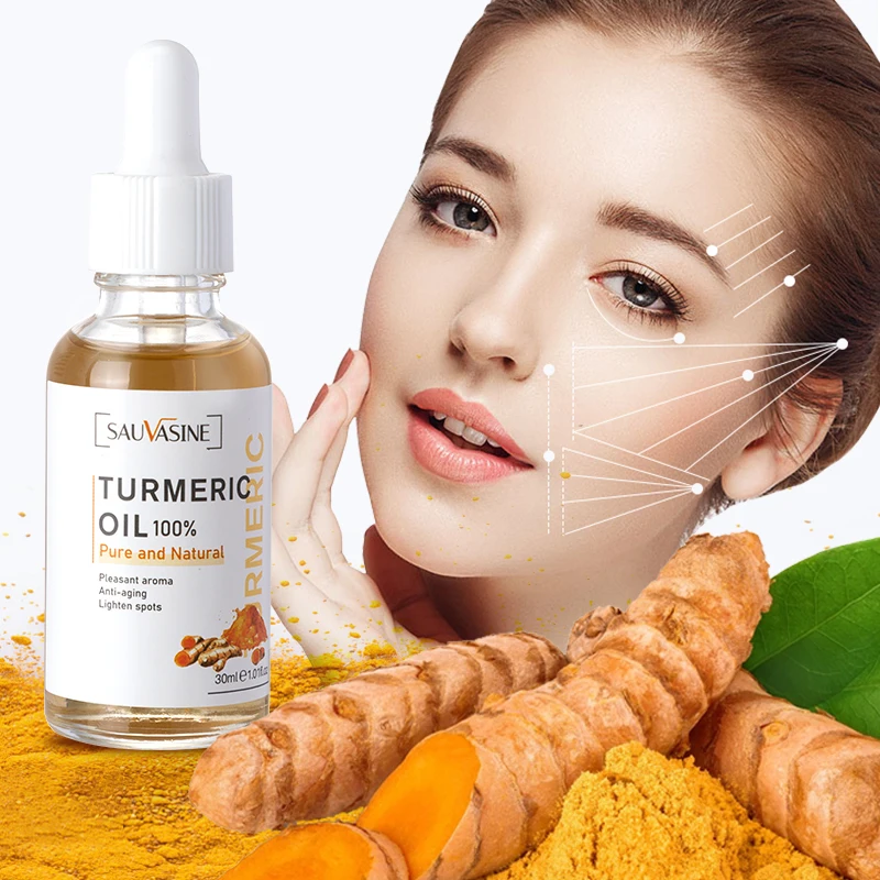 

Turmeric Freckle Whitening Serum Fade Dark Spot Removal Pigment Melanin Correcting Facial Essence Beauty Face Skin Care 30ml